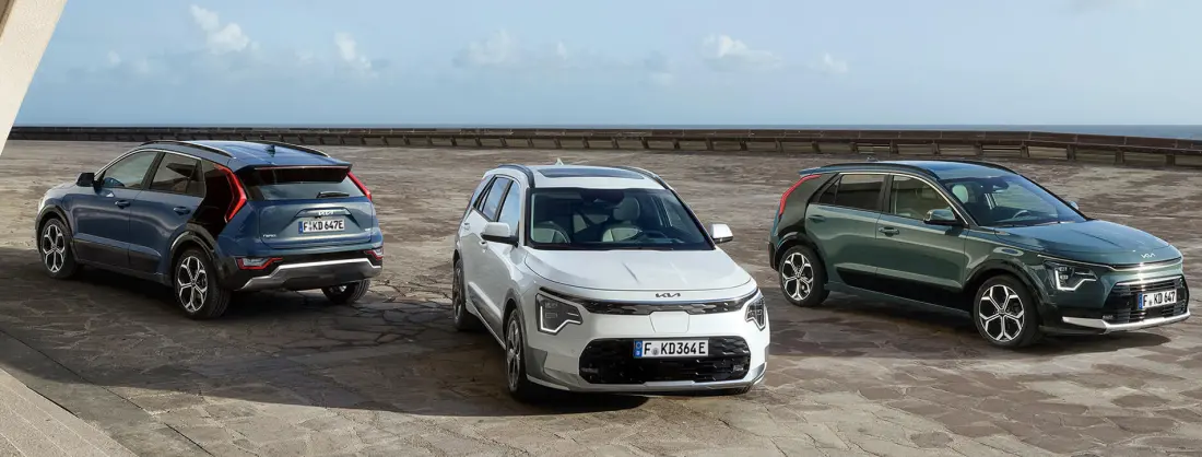 Kia Niro Hybrid auf Parkdeck