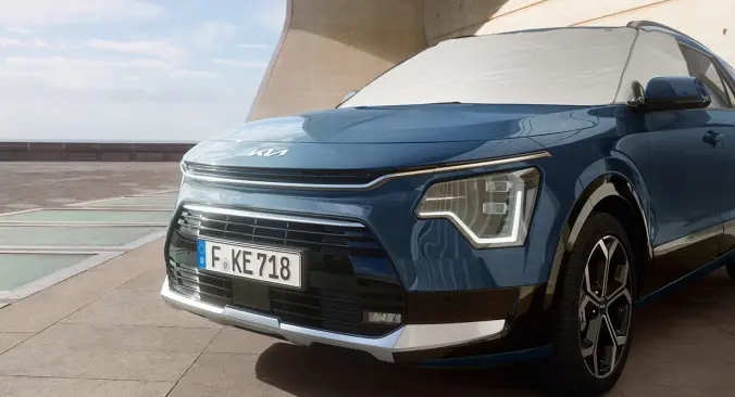 Kia Eis und Sonnenschutz f&uuml;r die Windschutzscheibe